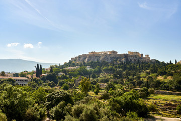 Fototapeta na wymiar The Acropolis of Athens, UNESCO world heritage in Greece