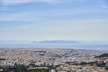 Views of the city of Athens in Greece