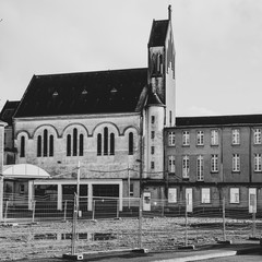 Old after war church build in Nantes