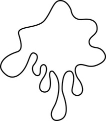 vector doodle stains silhouette for theme design