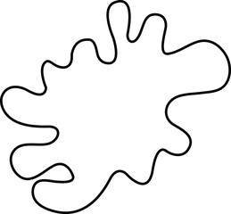 vector doodle stains silhouette for theme design