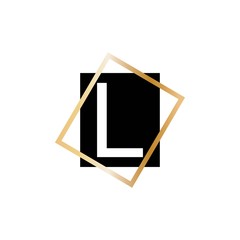 L letter illustration icon design template