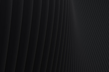 Obraz premium Abstract wall wave architecture black background , Black background for presentation, portfolio, website