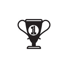 trophy icon vector design logo template EPS 10