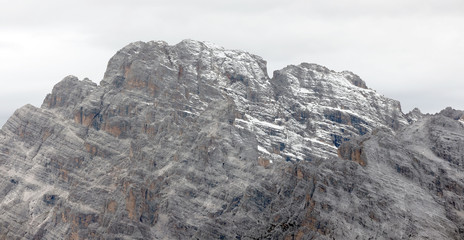 Alpine landscape of Cristallo Mountain, Dolomites, Italy