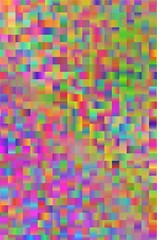 Fototapeta premium Shiny and glossy colorful square shapes background with gradient effect. Mosaic background, banner design.