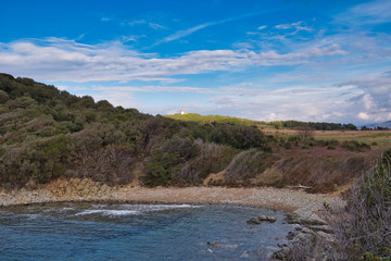 View from the Gulf of Baratti Tuscany Italy