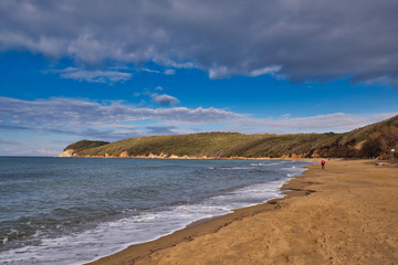 View from the Gulf of Baratti Tuscany Italy