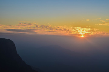 Sunset point view in mahabaleshwar