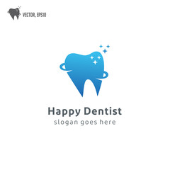 Dental dentist tooth teeth logo vector icon
