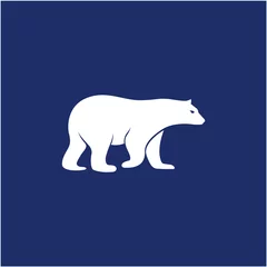 Foto op Canvas creative Polar Bear logo design inspiration © Weasley99