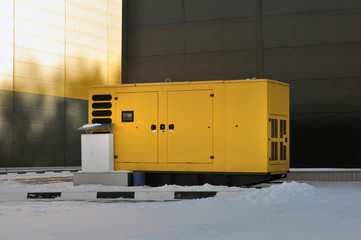 Diesel generator for emergency power supply for industrial facilities
