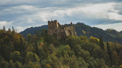 Zamek w Czorsztynie  - obrazy, fototapety, plakaty