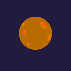 Planet with Craters