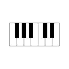Fototapeta premium piano icon vector design logo template EPS 10
