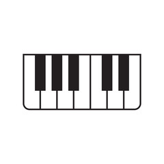 piano icon vector design logo template EPS 10