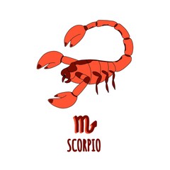 Zodiac signs-Taurus color y are drawn by hand. symbol October-November and the constellation of the horoscope. Cartoon character. Suitable for children s products and books. vector illustration.