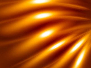 Gold abstract muscle background looks like a wavy cloth with shiny lines, which also gives a feel o latex. Could be used as wallpaper