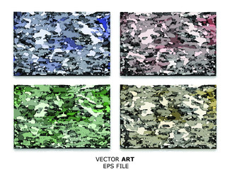 set of abstract backgrounds