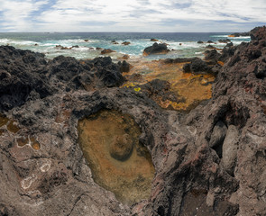 Volcanic coastline in Ferraria, Sao Miguel © Jiri Dolezal