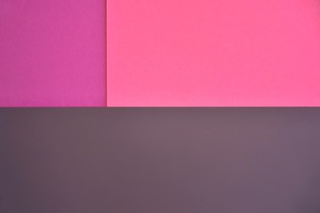 Fototapeta premium Abstract modern background with purple pink and brown colors. Minimal contemporary design. Colorful paper color blocks mock up. Trendy color block design. abstract geometric background