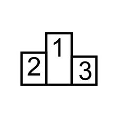 podium icon design vector logo template EPS 10