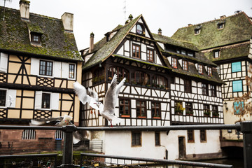 Strasbourg Alsace France. Houses of Petite France.