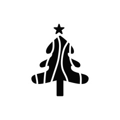 Christmas tree icon design vector logo template EPS 10