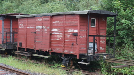 old train on railway