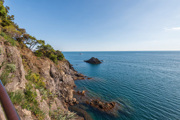Monterosso al mare (Cinque terre) - scenic Ligurian coast, Italy