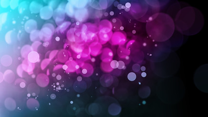 Abstract pink and blue background with bokeh effect