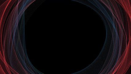 Abstract creative line waves, wavy dynamic pattern. Curve, curvy energy network drawing, spider's web animation. 