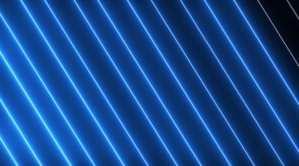 Abstract creative neon laser led lines. Retro disco, club neon show background. Colorful shiny ultraviolet borders. 