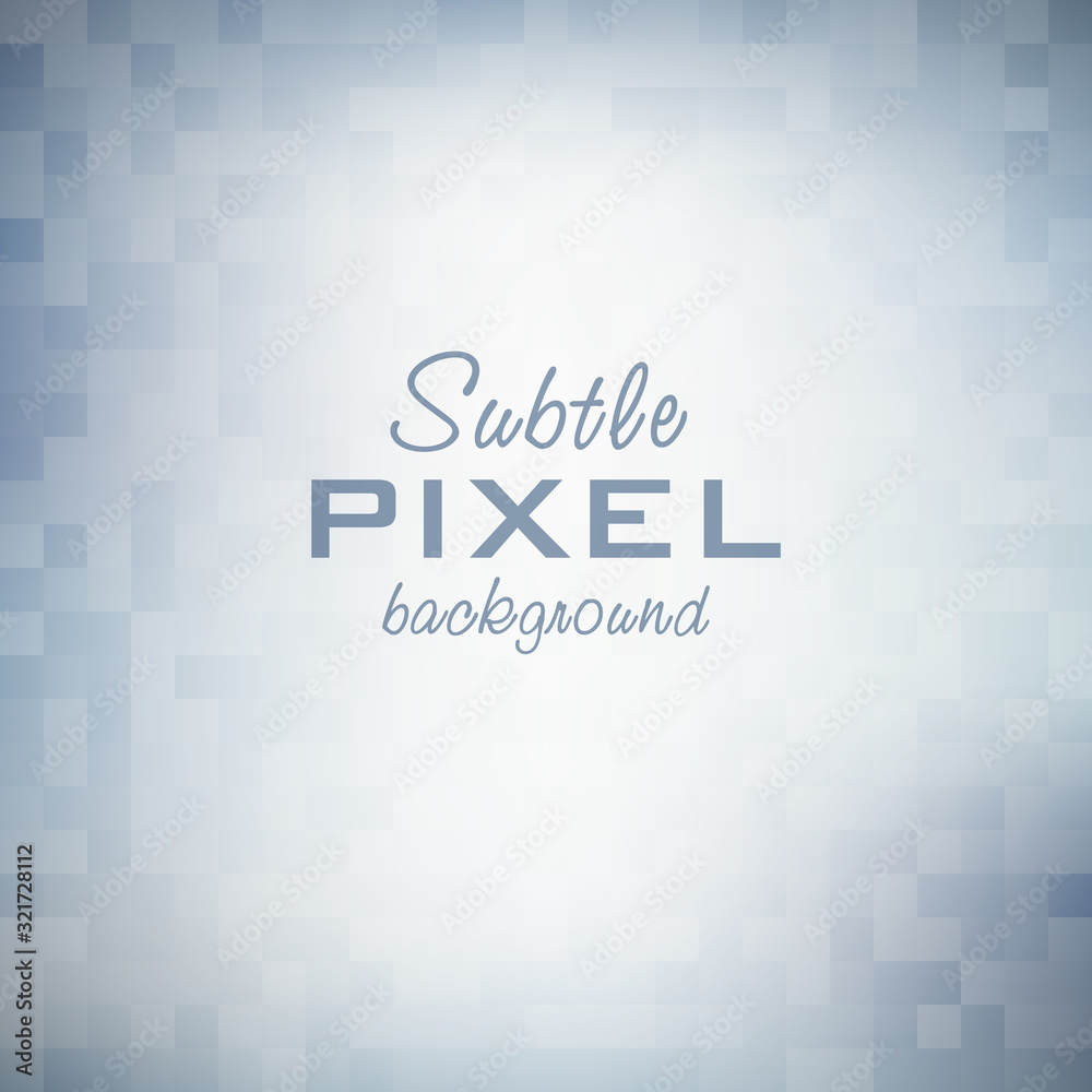 Poster subtle silver blue pixel background. vector pattern