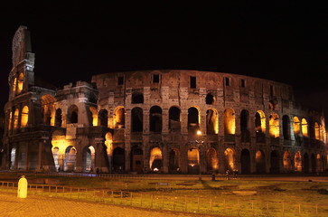 Fototapeta na wymiar Colosseum by night. Rome, Italy