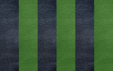  The texture of genuine leather is gray and green.