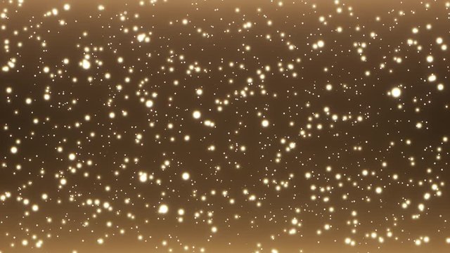 Twinkle Luxury Glitter Space Gold Stars -Seamless loop - 3D Motion Graphics