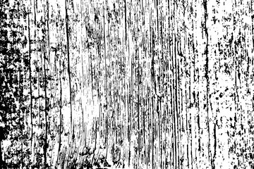 Old wooden black and white texture. Vector background image