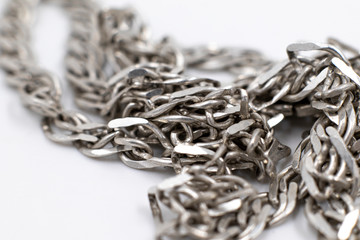 Obraz premium chain isolated on white background