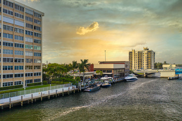 Aerial of Fort Lauderdale Florida 