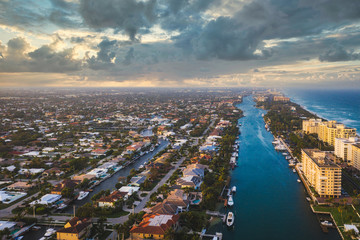 Aerial of Fort Lauderdale Florida 