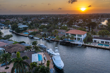 Fototapeta premium Aerial of Fort Lauderdale Florida 