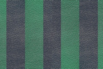  The texture of genuine leather is gray and green.