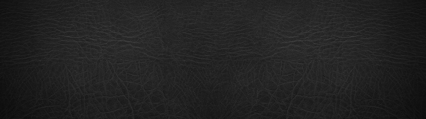 old black gray rustic leather texture background banner panorama 