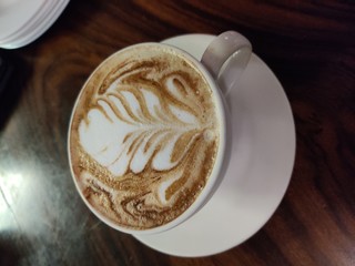 cup of coffee on the table