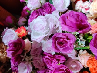 bouquet of pink roses