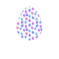 Easter Pattern Inside an Egg