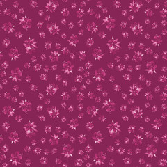 Seamless pattern of watercolor geranium flowers. Perfect for web design, cosmetics design, package, textile, wedding invitation, logo