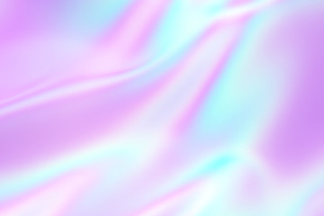 Obraz premium Elegant, abstract, pastel colored background with wavy lines. Fluid, blurred effect. Beautiful abstract purple, pink and blue iridescent holographic and motion effect. 