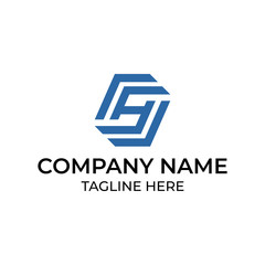 Modern and simple logo design for letter S